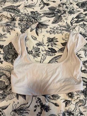 Hollister Crop bra Top - Neutral Beige